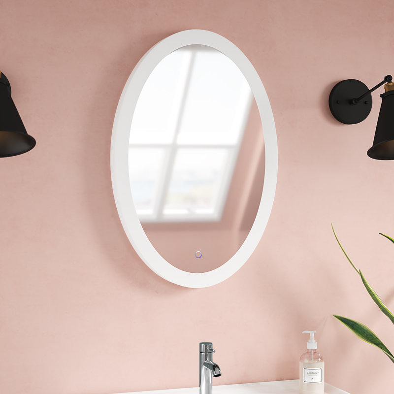 Nocera Flat Wall Mirror, 40" H x 22" W