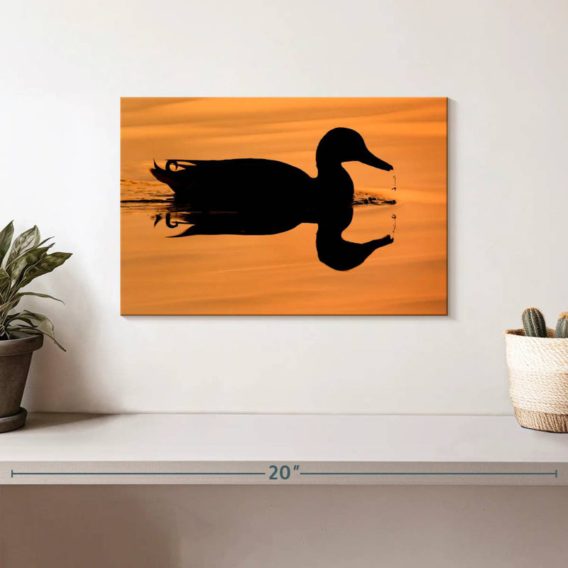 Silhouette de canard colvert Brampt, H 8 po x l 12 po