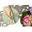 Gold And Gold Flower Glass Elegant Placemat