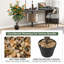 102 cm H Faux Tree Plant in Cement Pot