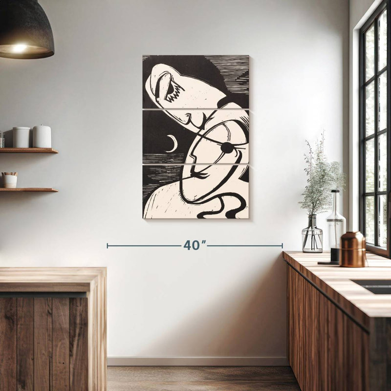 Avery le baiser 1930, H 38 po x l 24 po