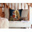 Coussin Finnish Spitz and Santa Claus-101410345