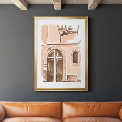 Blush Architecture Study V, reproduction d'art encadrée