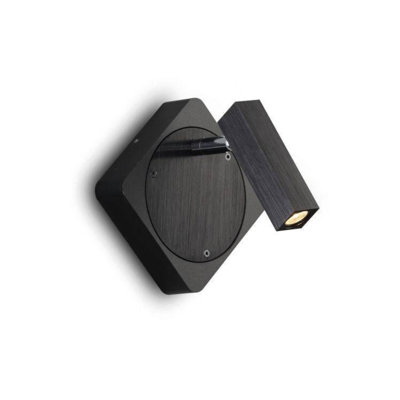 UltraBeam Black Wall Mounted Bedroom Reading Light Adjustable - 3 Watt LED