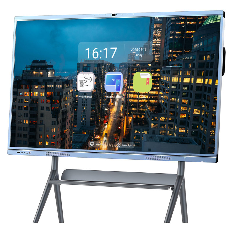 JYXCN Smart Board Interactive Flat Panel OK UHD Touch Screen Display - Electronic Whiteboard, 77.3" H x 45.94" L x 53.15" W