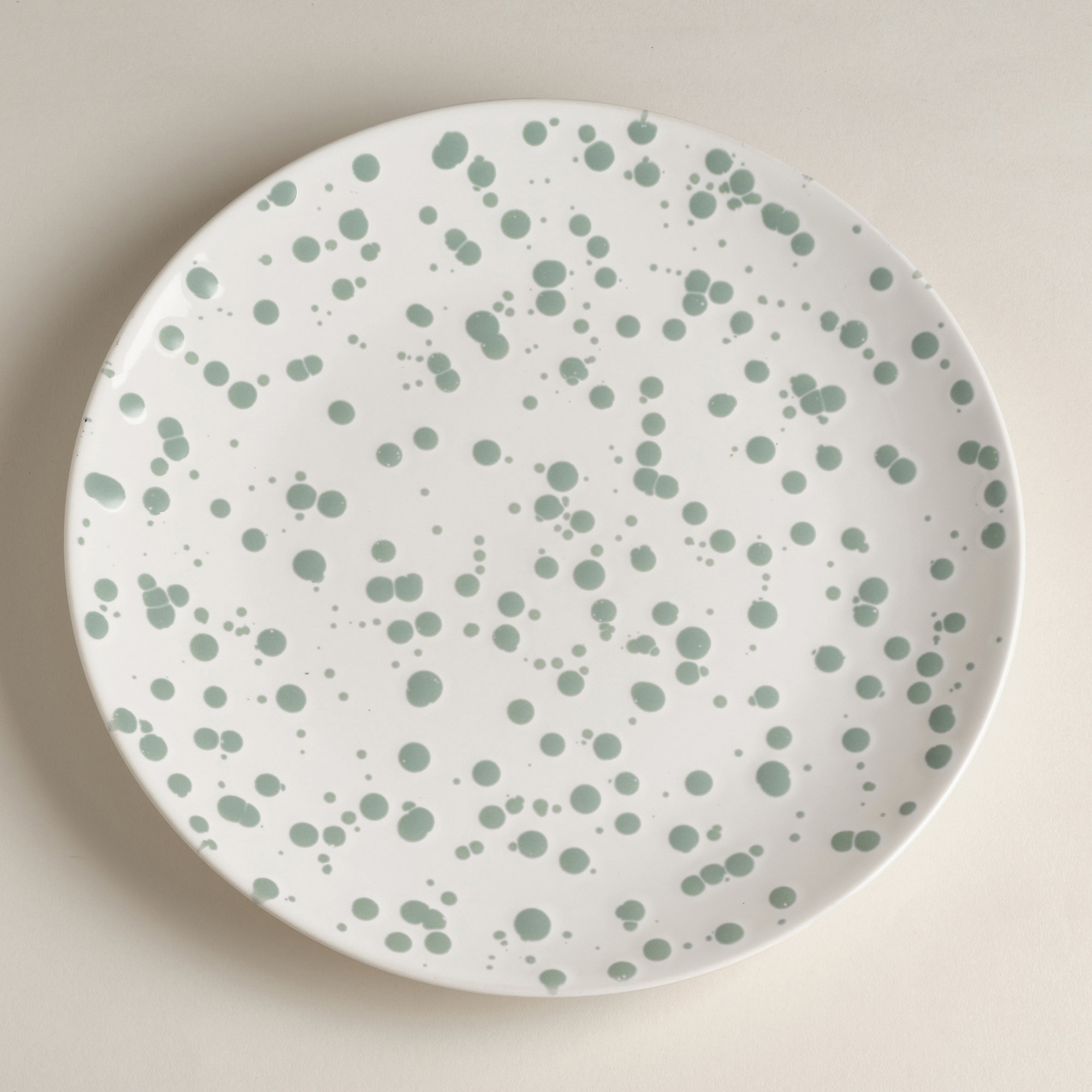 Year & Day Splatter Big Plates, Green