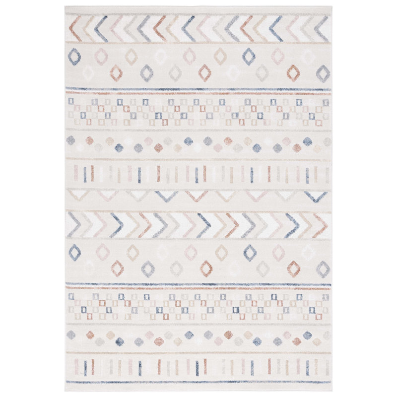 Artavious Washable 226 Area Rug In Beige / Multi, Rectangle 5'3" x 7'6"