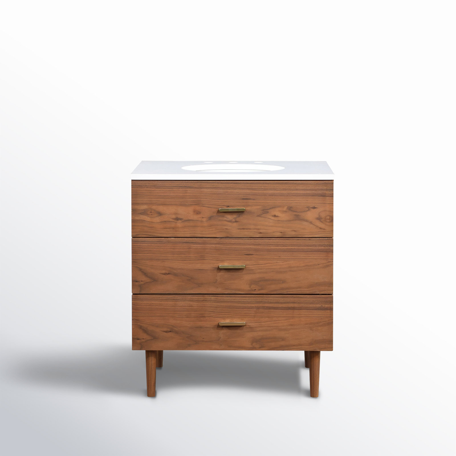 Dondi 30" Walnut Single Bathroom Vanity