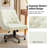 Jovita 38.5"H Farmhouse Tilting Task Chair with Solid Wood Base and Button-Tufted-671079822