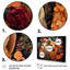 «Orange Fluffy Alpacas Floral Portrait - Alpaca», ensemble de 5 décorations murales-1427371004