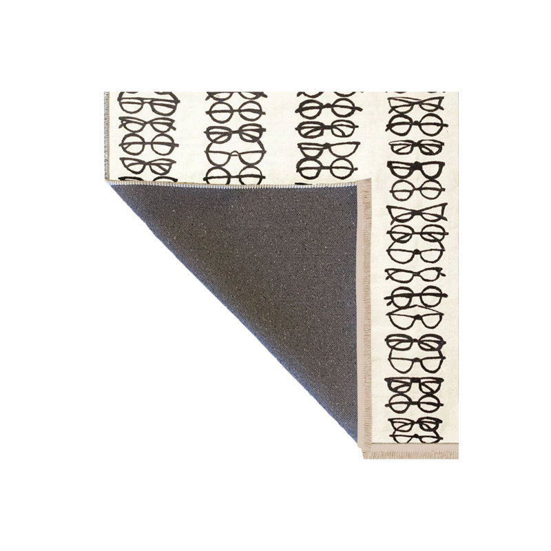 Tapis décoratif à motif abstrait à motif lavable, Tapis de couloir 3 pi 3 po x 9 pi 10 po