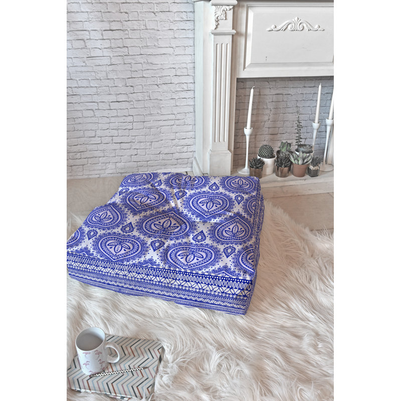 Coussin de sol, H 26 po x l 26 po x P 7 po