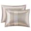 Taupe King Comforter Chenille - 7 Piece With Textured Design And Pillows Size Machine Washable Bedding