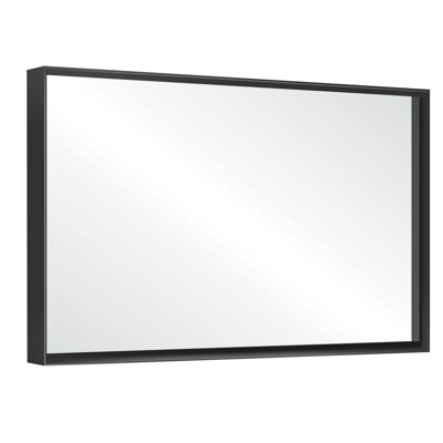 Miroir de meuble-lavabo noir 40X30inch
