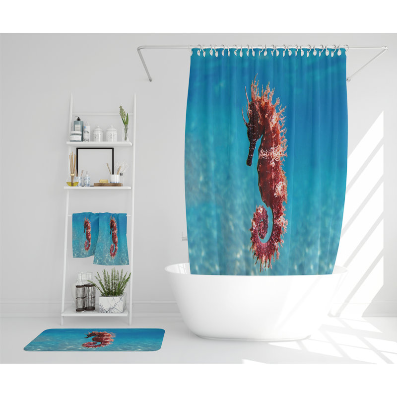 Natthu Polyester Shower Curtain Set