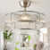 Chandelier Ceiling Fan With Lights And Remote Control, 6 Speed Settings, Quiet Operation, Reversible Motor, Ideal For Bedroom, Living Room, And Nursery