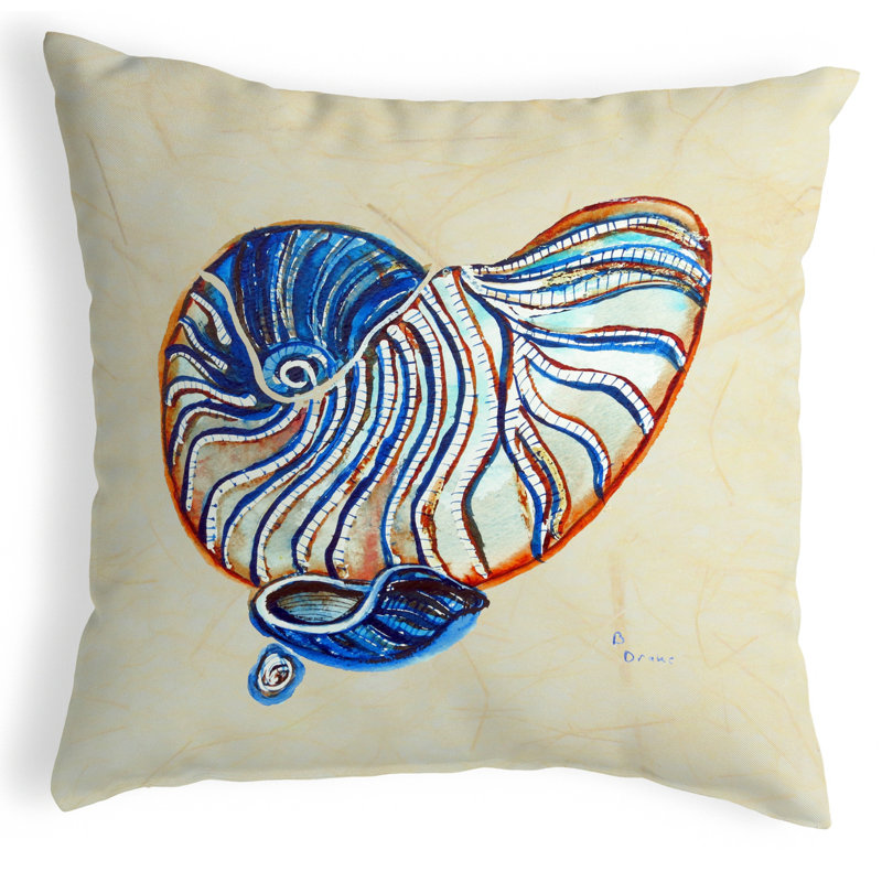  Housse et insert de coussin carré extérieur Betsty Nautilus