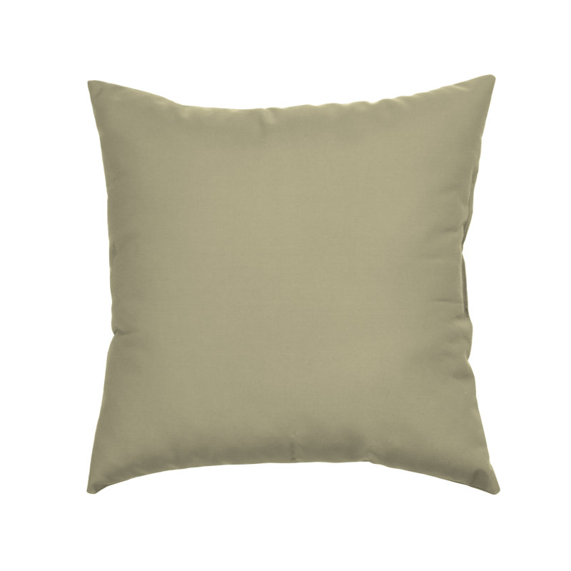 Coussin 20 po Sunbrella, Beige toile, 17 po x 17 po