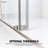 Catalyst 68"- 73" W X 79" H Double Sliding Frameless Shower Door In Brushed Nickel With 3/8" Clear Glass-133996244-96391519