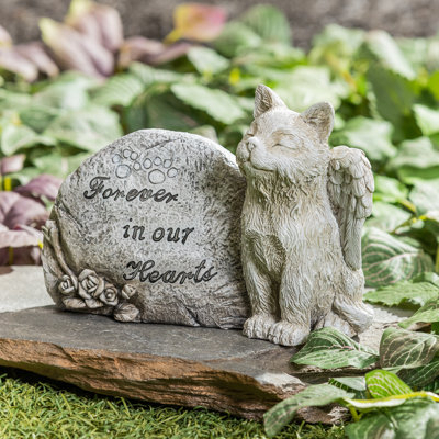 Memorial Remembrance Cat Garden Stone