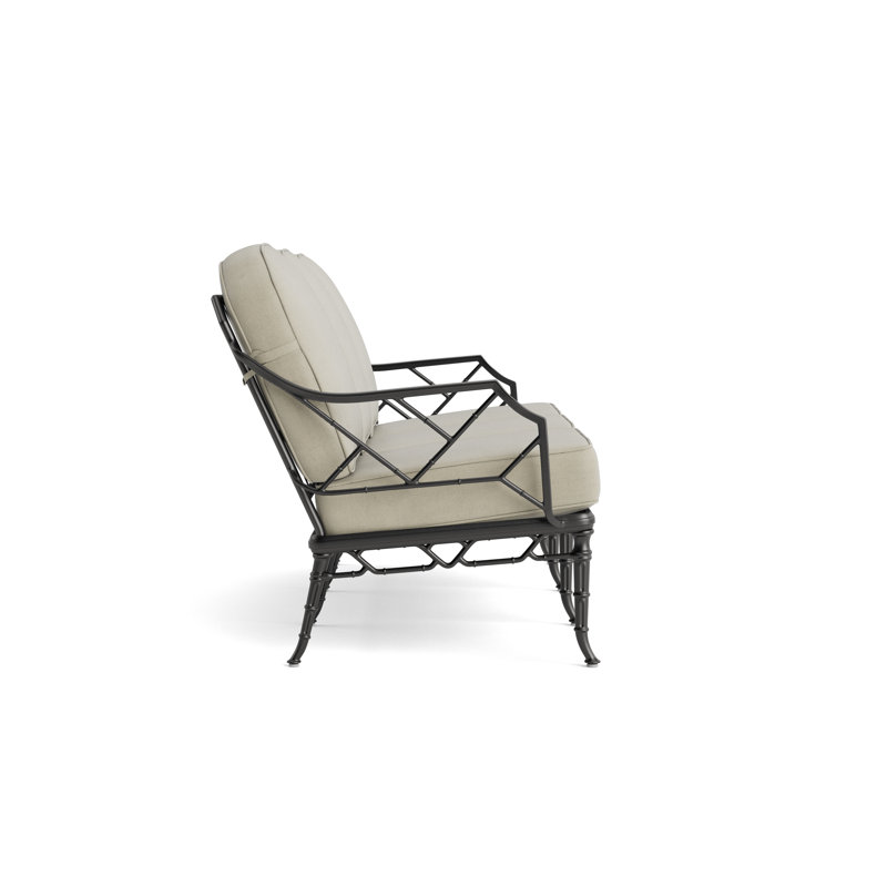 Calcutta Outdoor 3 - Seat Patio Sofa, Fusion Neptune, Textured Pewter