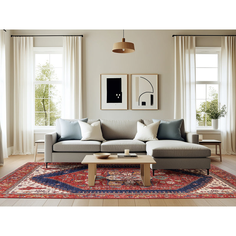 Rininger Oriental Indoor Rug, Rectangle 6' x 9'
