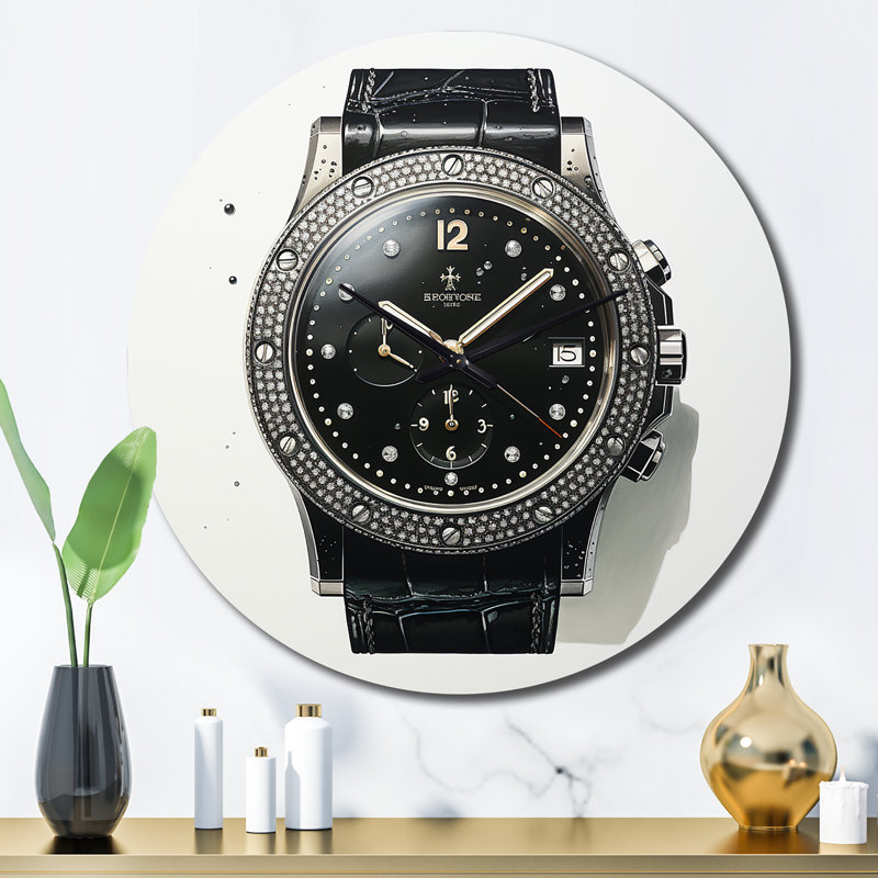 Minimalism Watch Metal Wall Clock, Large