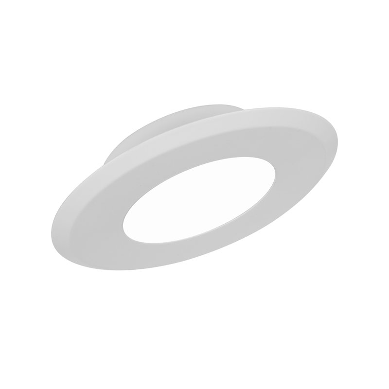 Garniture décorative encastrée DEL 5 po DLF4, Blanc