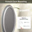 Miroir de salle de bain ovale en verre trempé anti-buée certifié UL - Basics by Wayfair ™-589142429
