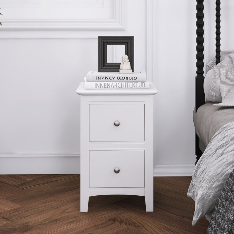 Table de chevet 14,20 "avec 2 tiroirs