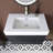 Wall-Mounted Bathroom Vanity With Integrated Solid Surface Basin-1204495938