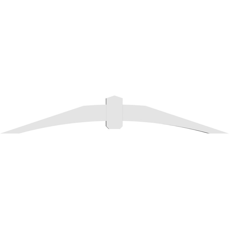Support pour pignon en PVC Archdale, H 14 po x l 84 po (pas 4/12), P 6 po x F 6 po