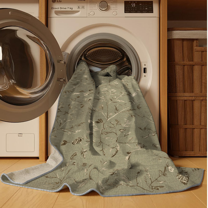 Tapis brun lavable à la machine, Rectangle 2 pi x 3 pi