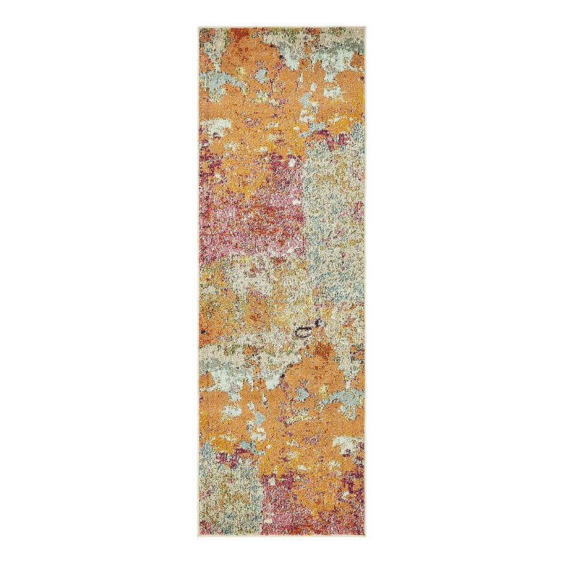 Keimar Washable Abstract Indoor Rug, Runner 2'2" x 6'9"
