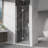 Pivot Shower Doors, 30" W x 72" H Frameless Bi-fold Swing Shower Door,1/4" (6mm) Clear Tempered Glass, Chrome Finish Hardware, Reversible Installation