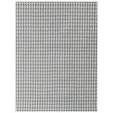 Capstone Hand Loomed Wool Houndstooth Area Rug in Gray