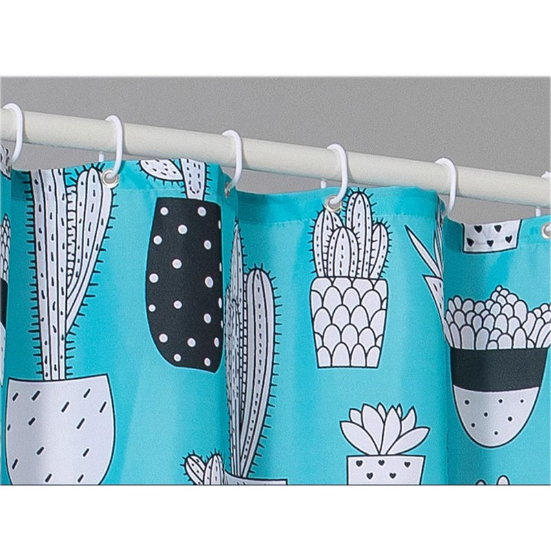 Shower Curtain With Hooks Included, 71"H x 79"W