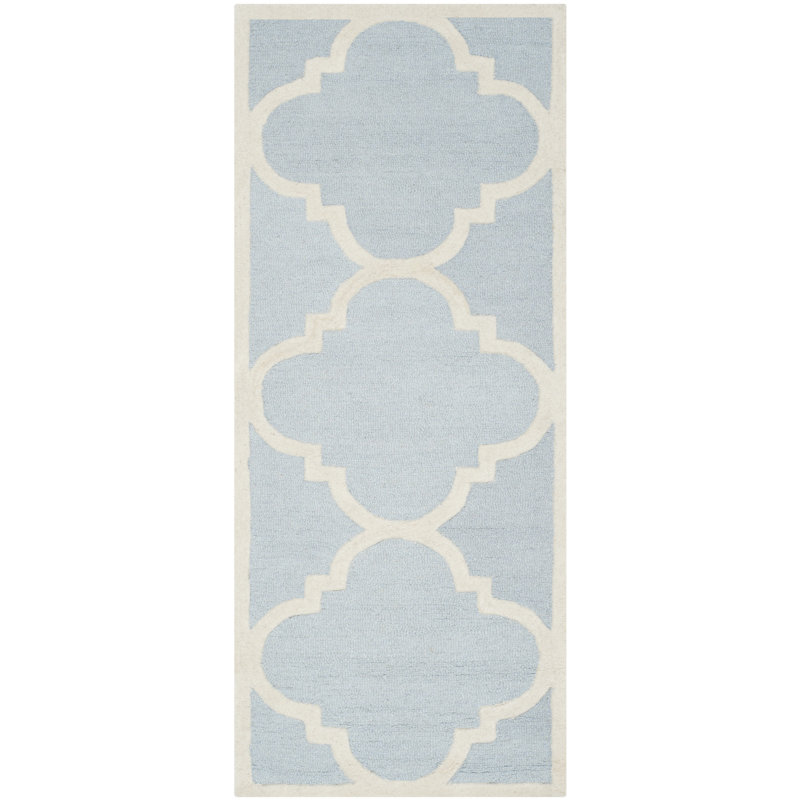 Tapis en laine touffeté à la main Cannen, Tapis de couloir 2 pi 6 po x 12 pi