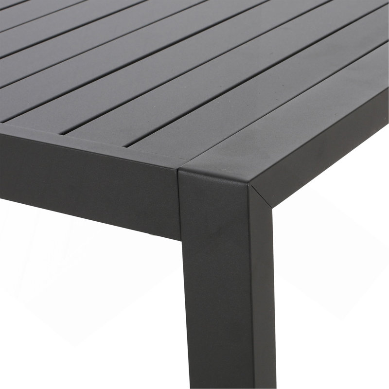Table de salle à manger d'extérieur en aluminium
