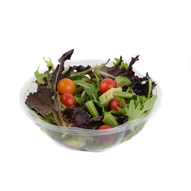 [150 PACK] 24oz Clear Disposable Salad Bowls with Lids - Clear Plastic  Disposable Salad Containers for Lunch To-Go, Salads, Fruits, Airtight, Leak