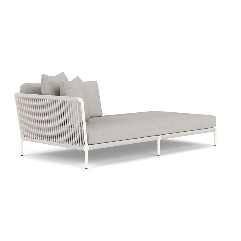 Otti Right Arm Sectional Chaise, Bone, Whitesands