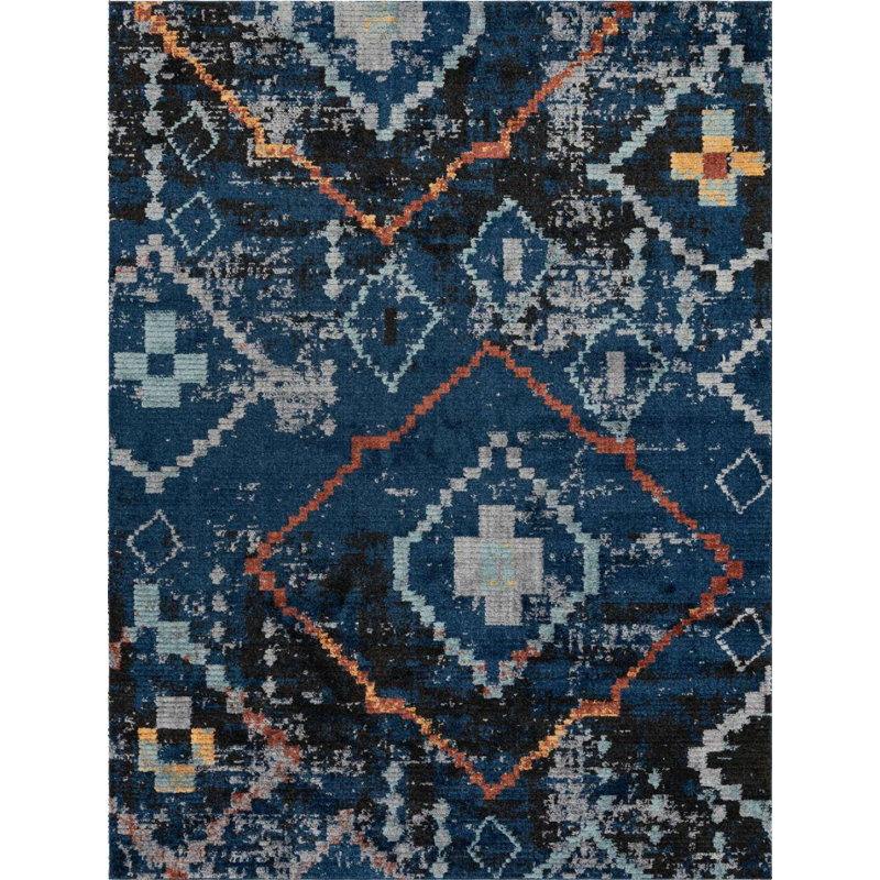 Victorville Abstract Indoor Rug, Rectangle 9' x 12'