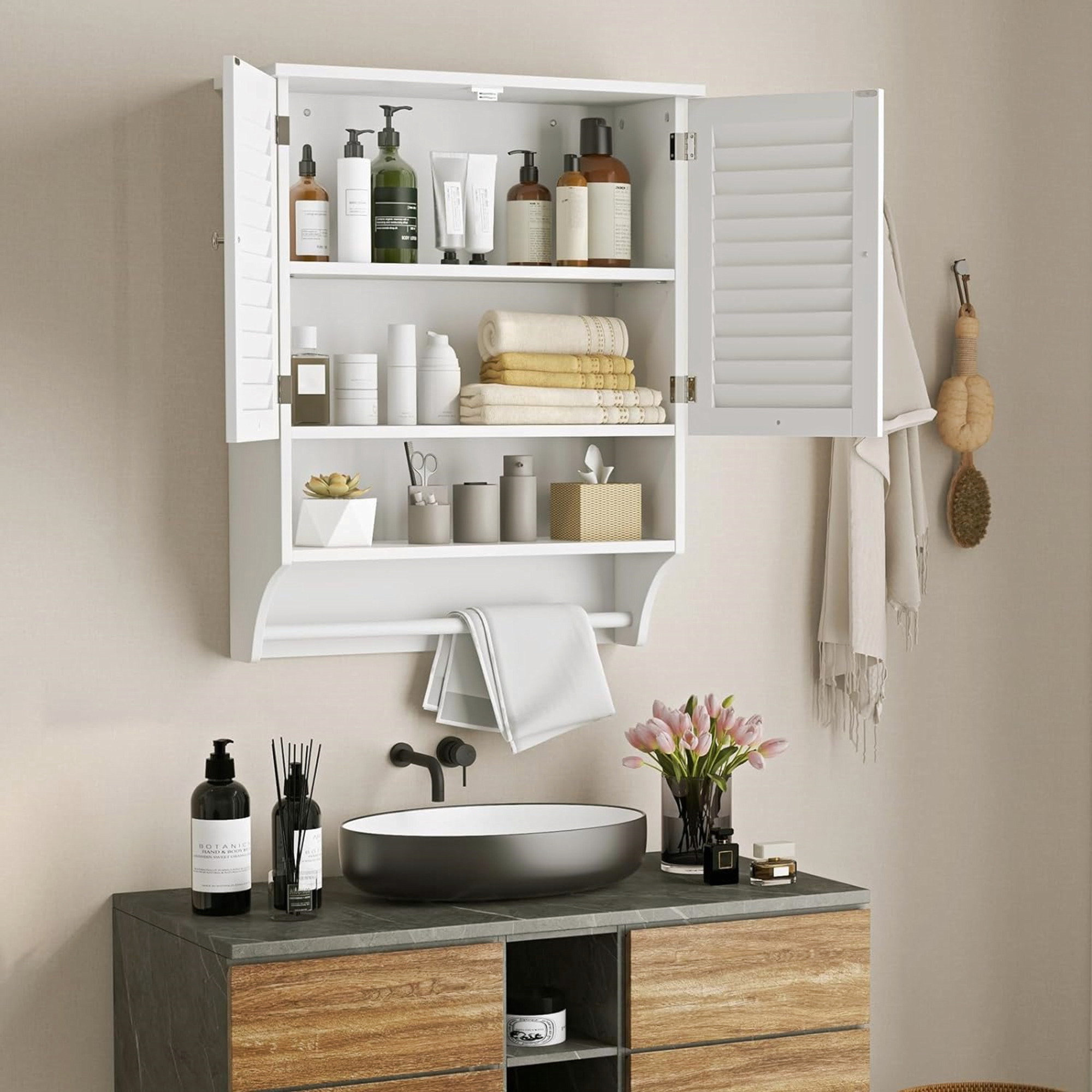 Rosecliff Heights Wall Mounted Required Bathroom Cabinet | Wayfair