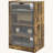 Taura 4-Tier Media Cabinet with Adjustable Shelves, Tempered Glass Doors, and Cable Management-100844812