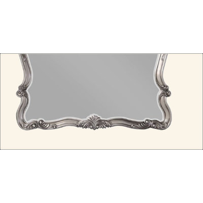 Miroir antique à finition platine