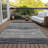 Washable Striped Indoor / Outdoor Rug-2080152299