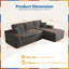 Alcala 130" L-Shaped Modular Sectional Sofa-757966169