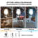 19" Flush Mount Caged Ceiling Fan with Remote, Reversible Low Profile Ceiling Fan without Light Bulb