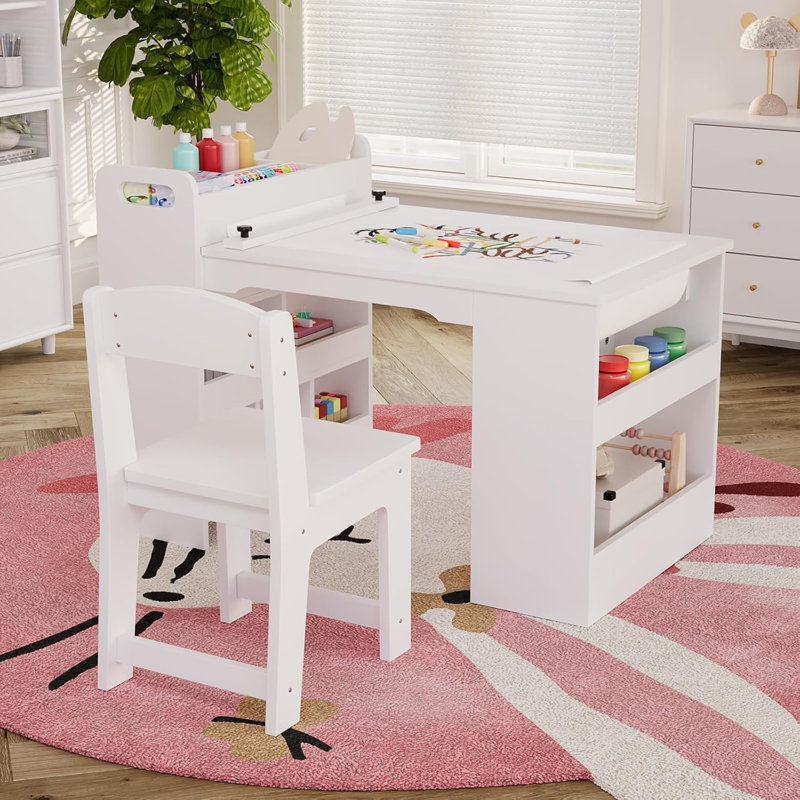 Kids and Chair Set, White
