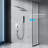 12-inch Brushed Gold Crossbar Dual-function Shower Set-114468503